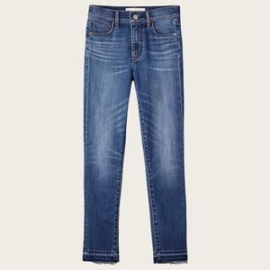 DENIM FORUM The Nico Mid Rise Skinny Crop Size 25 EUC